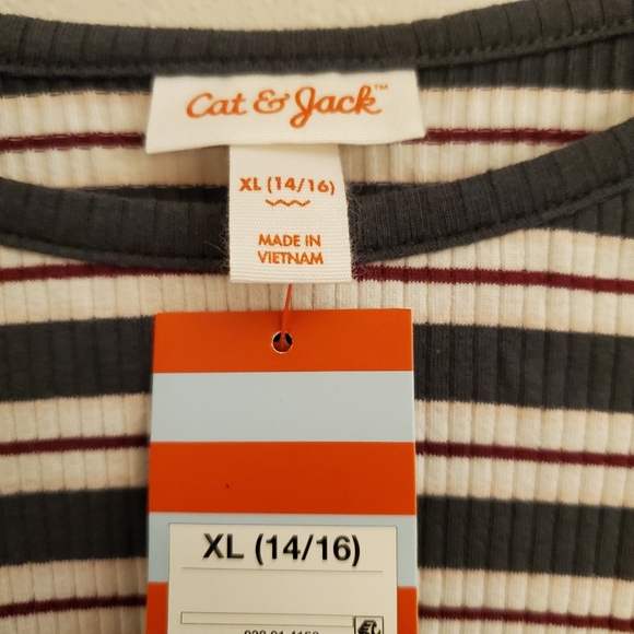 Cat & Jack striped long sleeve top - Picture 2 of 5